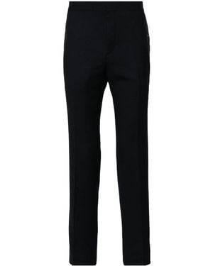HUGO Satin-Trim Tailored Trousers - Black
