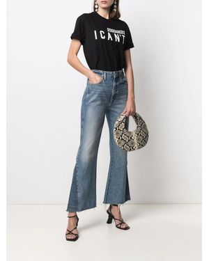 DSquared² ディースクエアード スローガン Tシャツ - ブラック