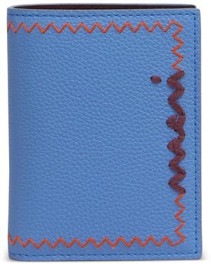 Marni ステッチレザー財布 - ブルー