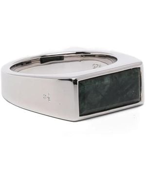 Tom Wood Bague Peaky Marble - Grey