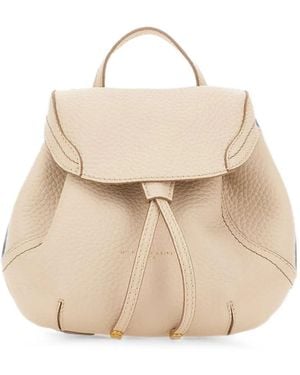 Gianni Chiarini Violette Hammered-Leather Backpack - Natural