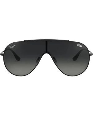 Ray-Ban Wings Pilot-Frame Sunglasses - Black