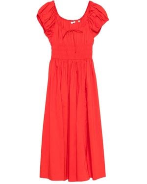 Doen Quilla Midi Dress - Red