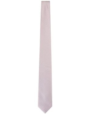 Brioni Corbata A Lunares - Blanco