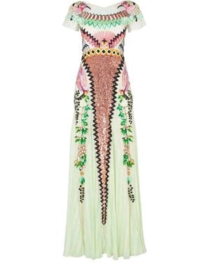 Temperley London Embroidered Sequin Dress - White