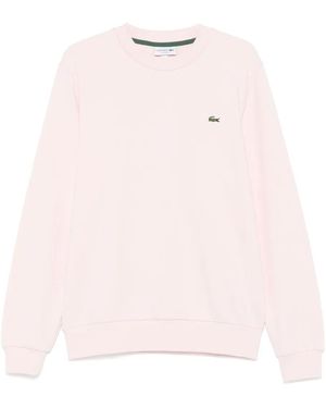 Lacoste Logo-Embroidered Sweatshirt - Pink