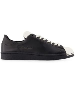 Y-3 Superstar Leather Sneakers - Black
