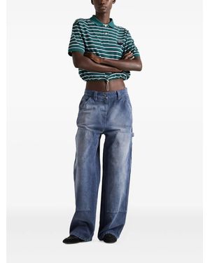 Ferragamo Electric Cargo Trousers in Blue | Lyst