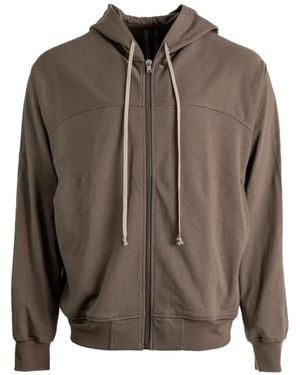 Rick Owens Zip-Up Hoodie - Brown