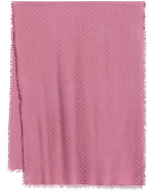 Max Mara ロゴジャカード スカーフ - ピンク