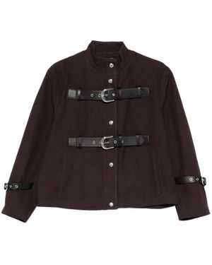 GIMAGUAS Buckle-Strap Jacket - Brown