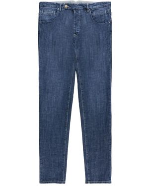 Slowear Five-pocket Cotton Tailored Trousers - Blue
