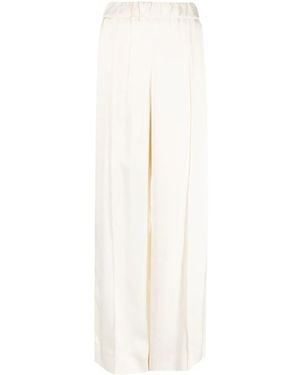 Jil Sander Viscose Trousers - White