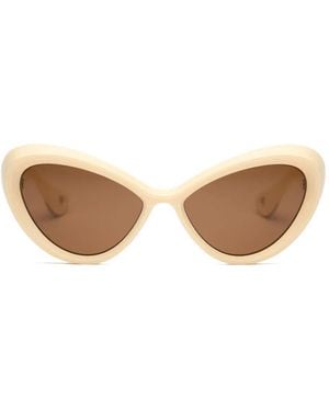 Jean Paul Gaultier Parisian Cat-Eye Sunglasses - Natural