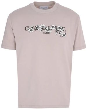 Gaelle Paris Floral-Print T-Shirt - Grey