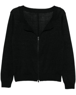 Yohji Yamamoto Manteau Zippé - Black
