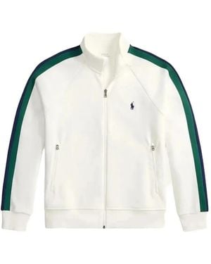 Polo Ralph Lauren Logo-Embroidered Side-Stripe Jacket - White