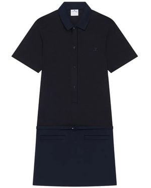 Courreges Mini Polo Dress - Black