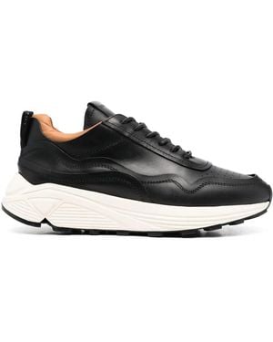 Buttero Piping-Detail Low-Top Trainers - Black