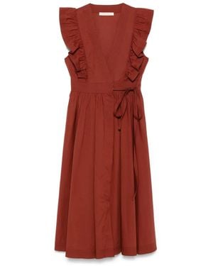 Vanessa Bruno Ermione Midi Dress - Red