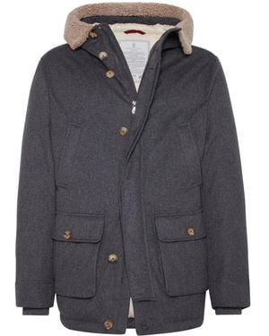 Brunello Cucinelli Luxury Puffer Jacket For - Blue