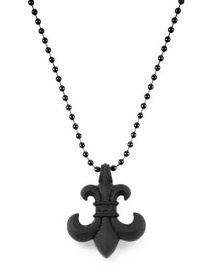 Chrome Hearts Bs Fleur Ball-Chain Pendant Necklace - Métallisé