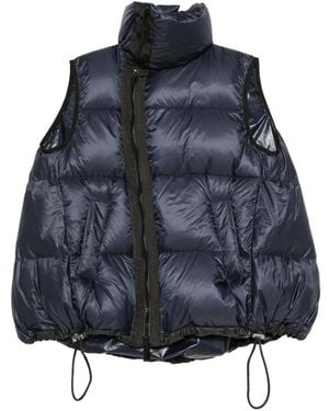 Sacai Chaleco Acolchado Con Cremallera - Azul