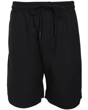 Gaelle Paris Drawstring Track Shorts - Black