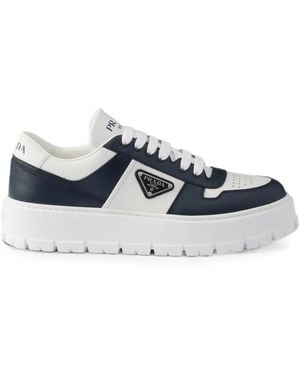 Prada Sneakers Aus Leder - Weiß