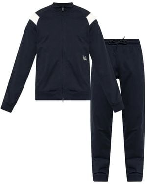 EA7 Chándal Con Logo Estampado - Azul