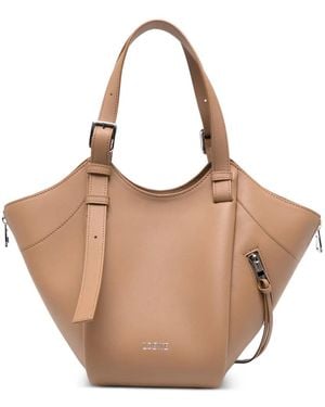 Loewe Hammock Leather Tote Bag - Natural