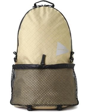 and wander Ecopack Logo-Detail Backpack (20L) - Natural