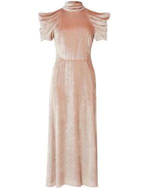 Temperley London Larisa Cocktail Midi Dress - Natural
