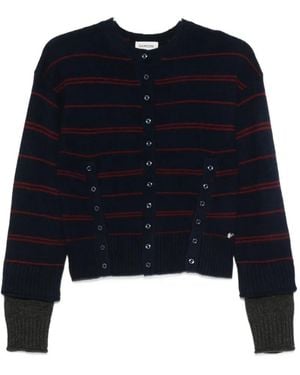 Damson Madder Franny Merino Wool Cardigan - Blue