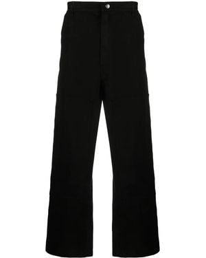 1989 STUDIO Ranch Side Snap-Fastening Trousers - Black