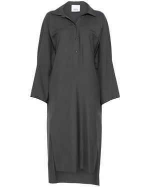 Erika Cavallini Semi Couture Button Front Dress - Black