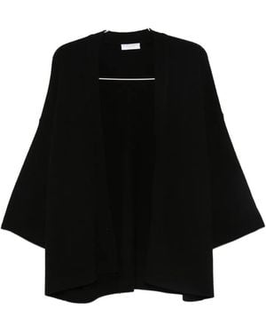 Majestic Filatures Ribbed Cardigan - ブラック