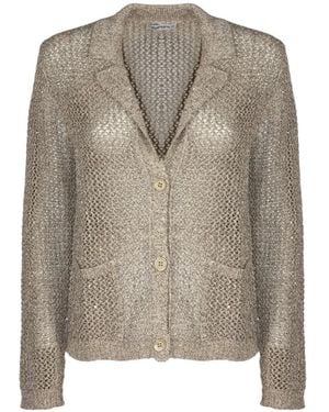 Kangra Sequin Mesh Blazer - Grey