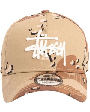 Stussy X New Era 9Forty Basic Strapback Cap - Natural