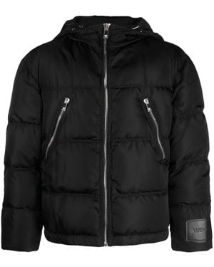 Versace Zip-Detail Puffer Jacket - Black