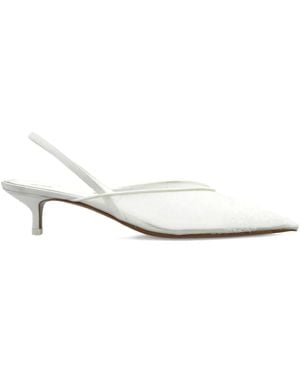 Neous 40mm Irena lace-detail slingback pumps - Blanco