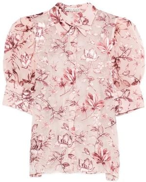 Alice + Olivia Printed Scrunched Top - Pink