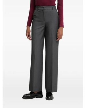 Benetton Pressed-Crease Trousers - Black