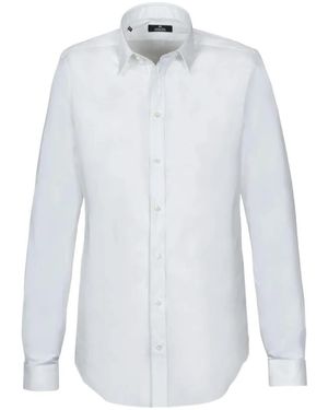 Alessandro Gherardi Spread-Collar Long-Sleeved Shirt - White