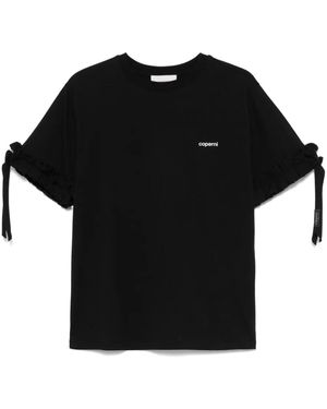 Coperni ラッフルトリム Tシャツ - ブラック