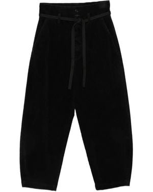 Barena Candiano Cordhose Mit Gürtel - Schwarz