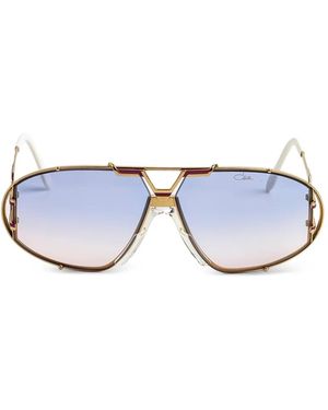 Cazal 907 Geometric-Frame Sunglasses - White