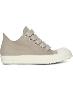 Rick Owens Jumbo Eyelet Lace-Up Trainers - White