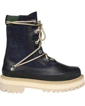 Reese Cooper Lace-Up Boots - Blue