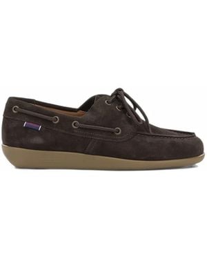 Sebago Gary Jobson Lace-Up Suede Loafers - White